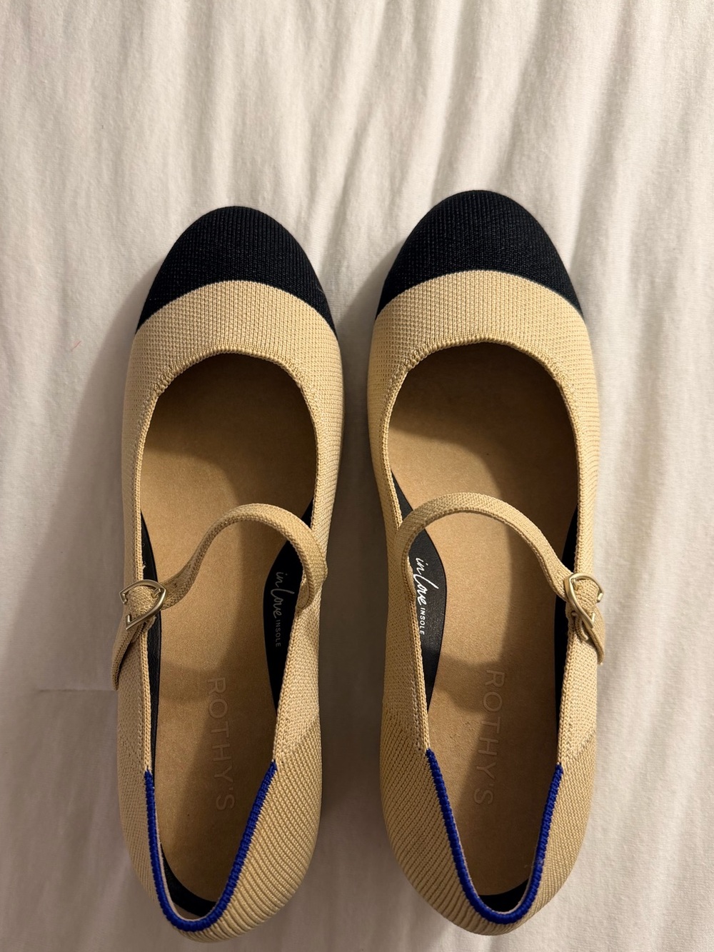 Rothy's Mary Jane Heels (8.5, Cream Cap Toe) - Picture 11 of 12